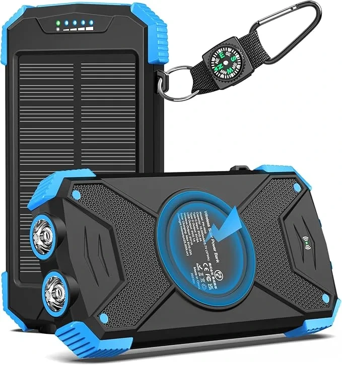 BLAVOR Solar Power Bank 10,000mAh with Wireless & 20W Fast Charging - Image 14