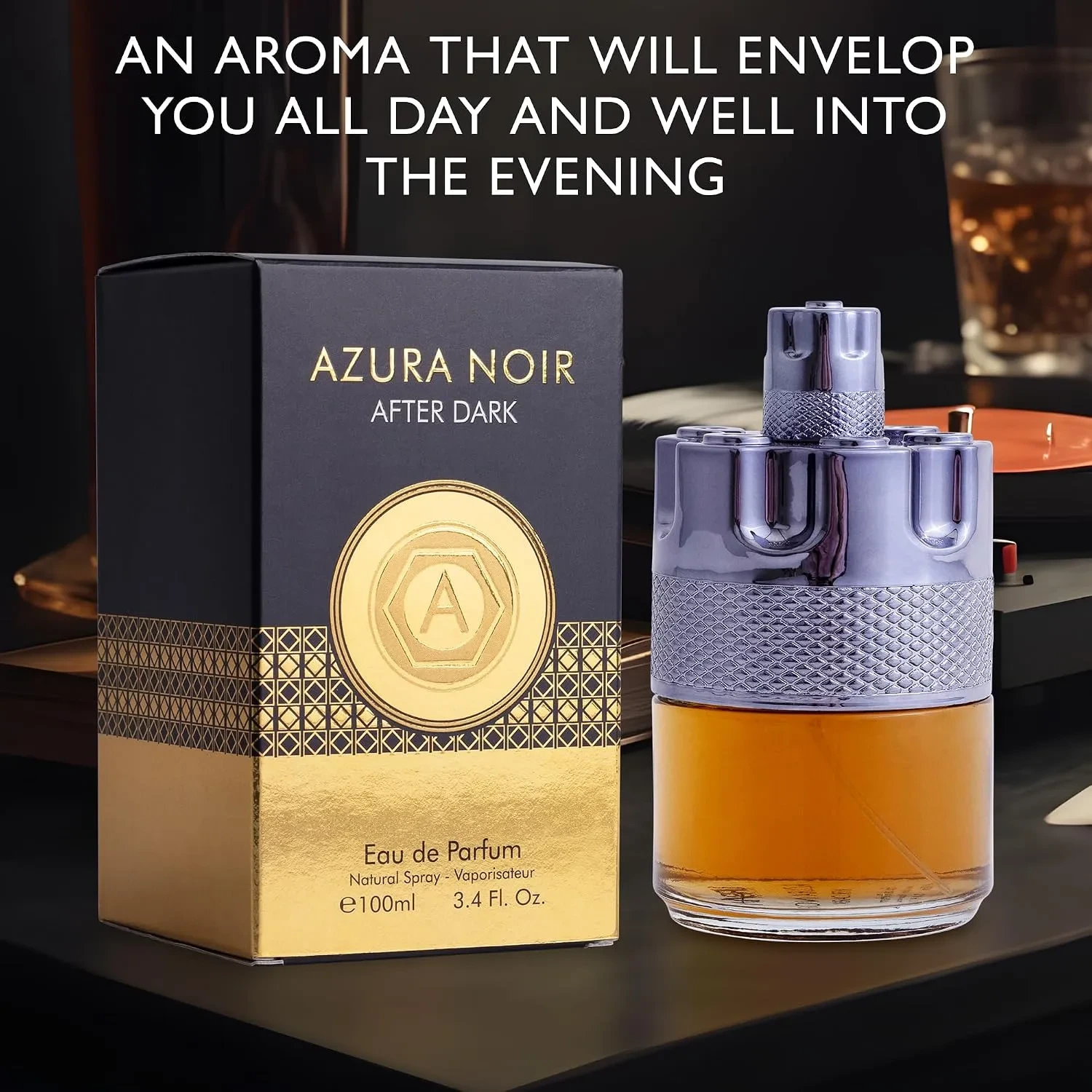 Azura Noir After Dark Eau De Parfum for Men - Long Lasting Woody Fragrance - Image 6