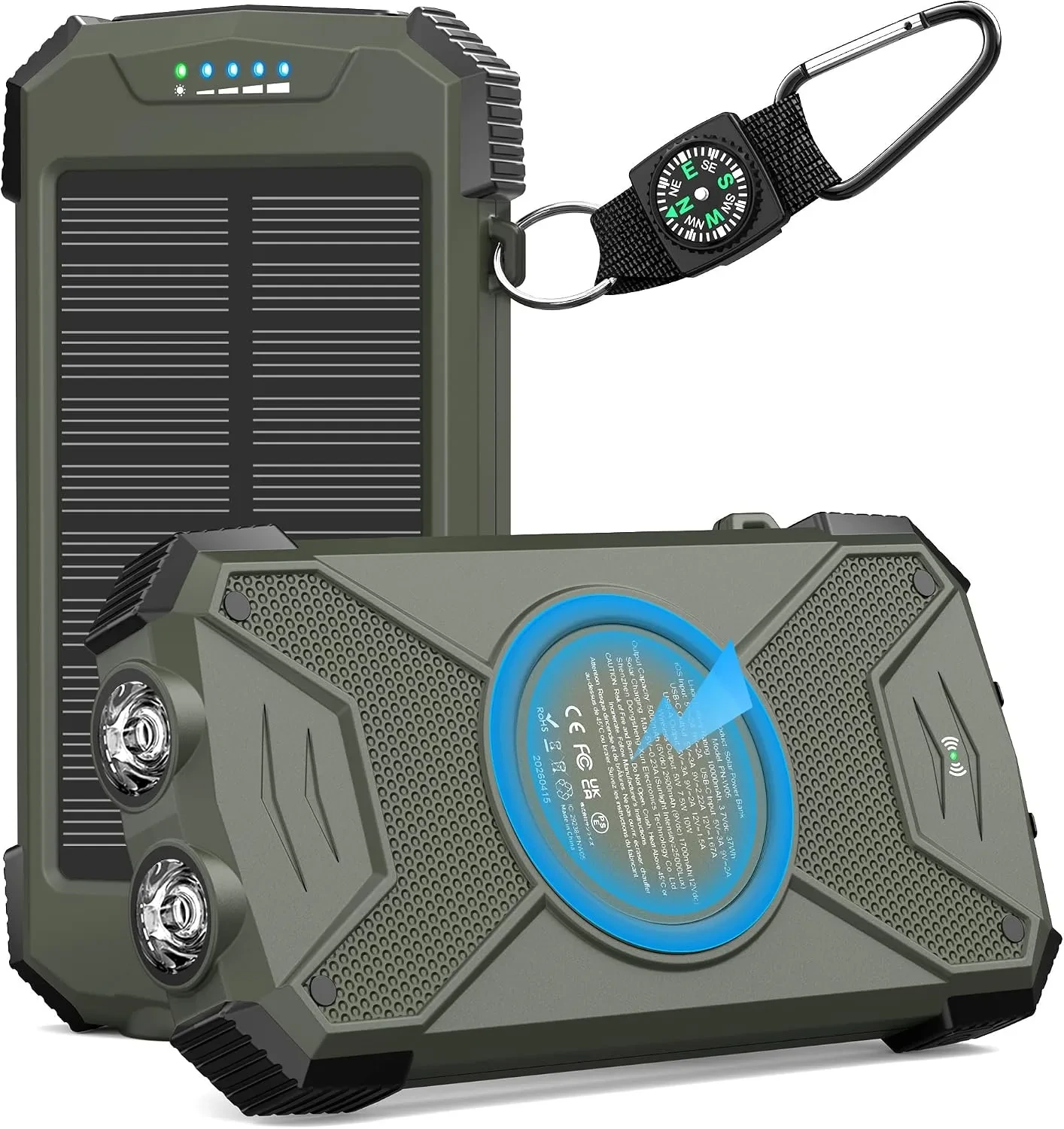 BLAVOR Solar Power Bank 10,000mAh with Wireless & 20W Fast Charging - Image 12