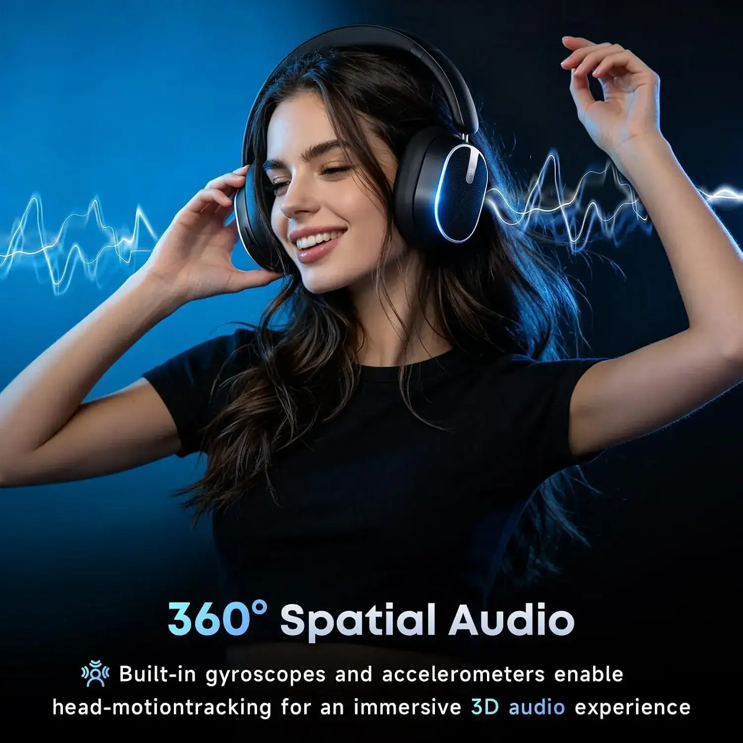 Hybrid Active Noise Cancelling Bluetooth Headphones Wireless Headphones - Image 4