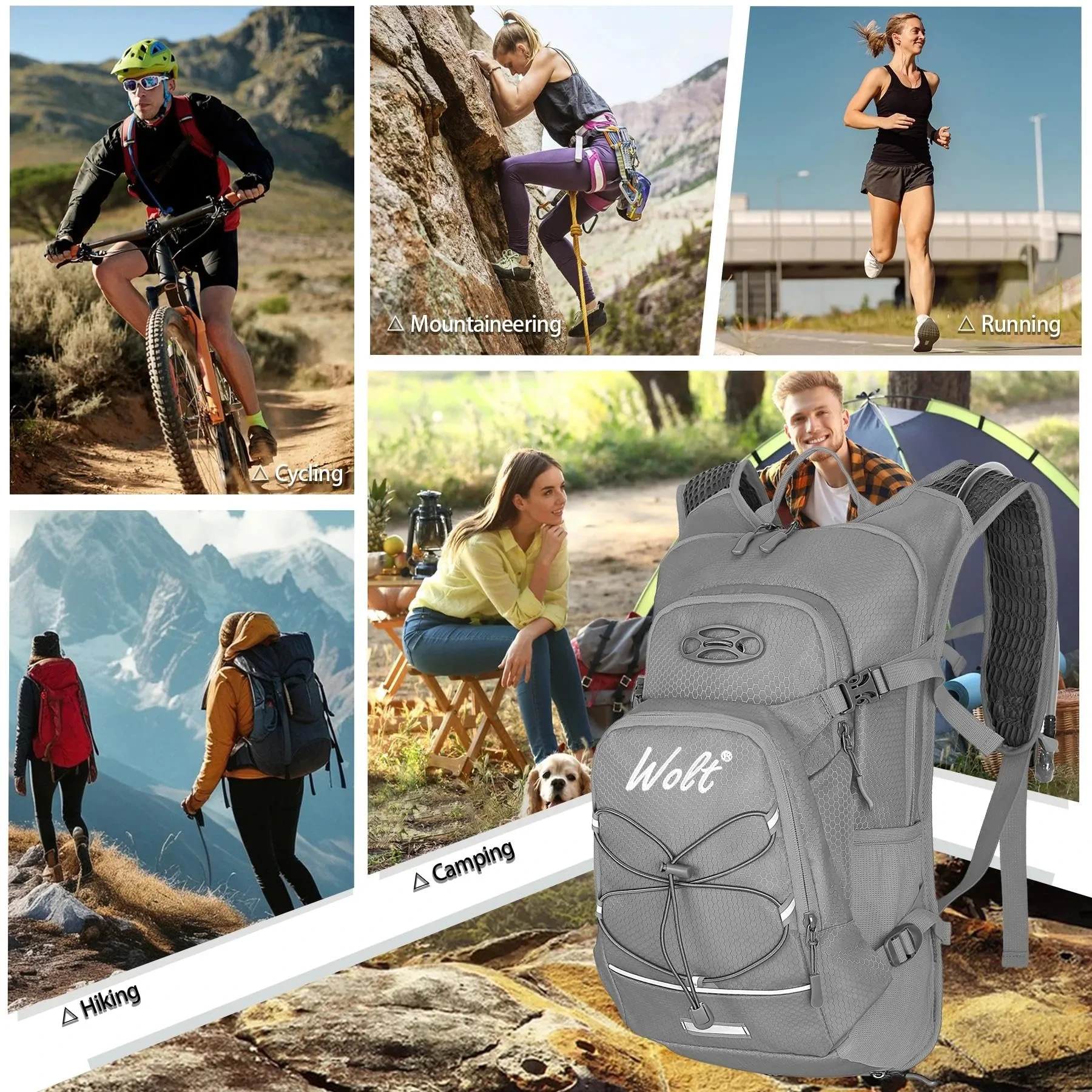 N NEVO RHINO Lightweight Hydration Backpack with 2L Water Bladder (12L) - Image 13