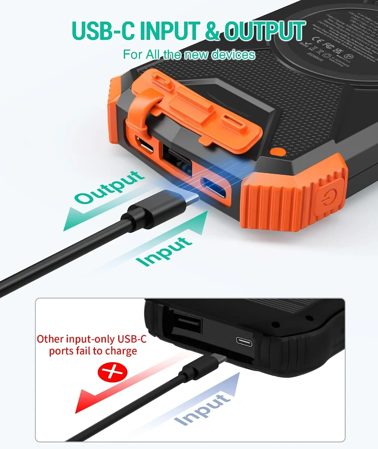BLAVOR Solar Power Bank 10,000mAh with Wireless & 20W Fast Charging - Image 15