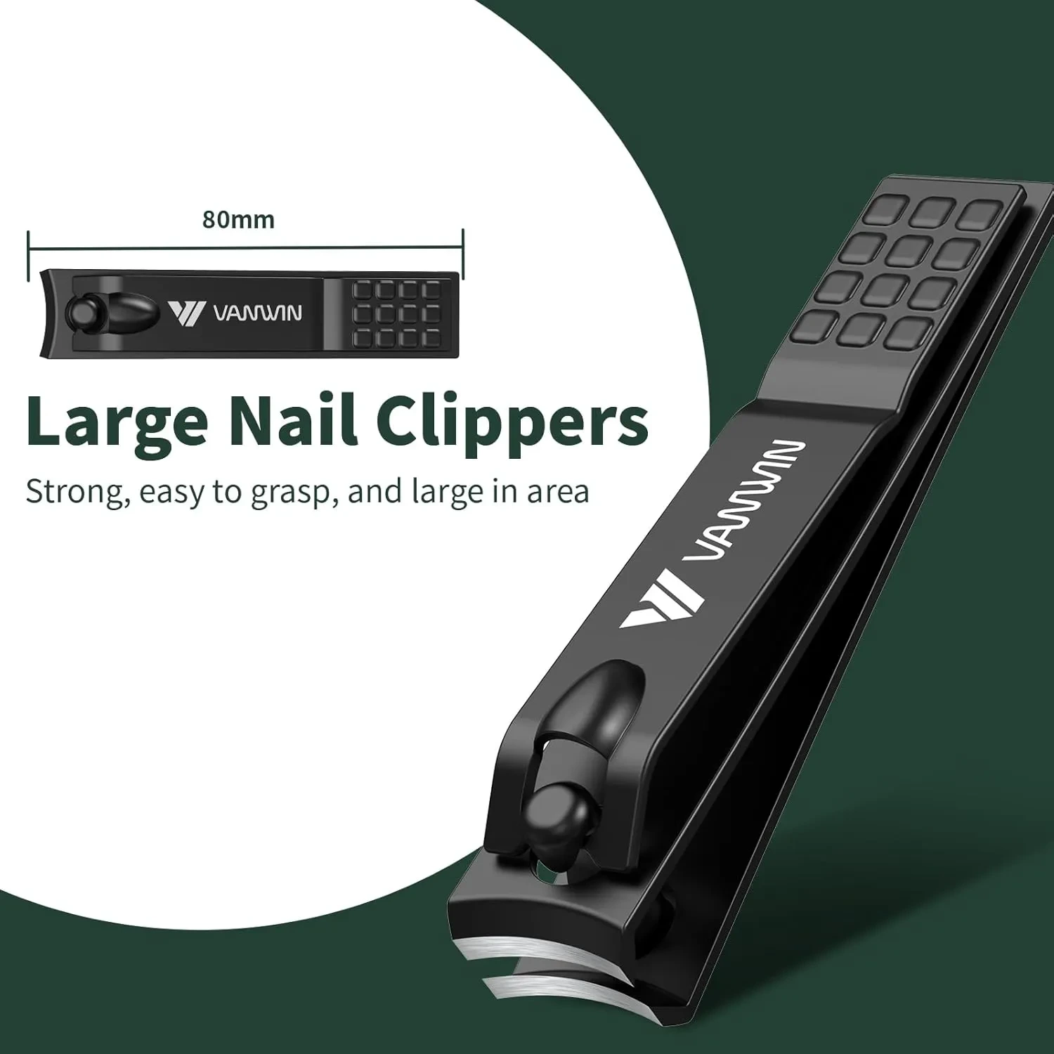 VANWIN 4-Pack German Nail Clippers Set with Glass Nail File - Image 8