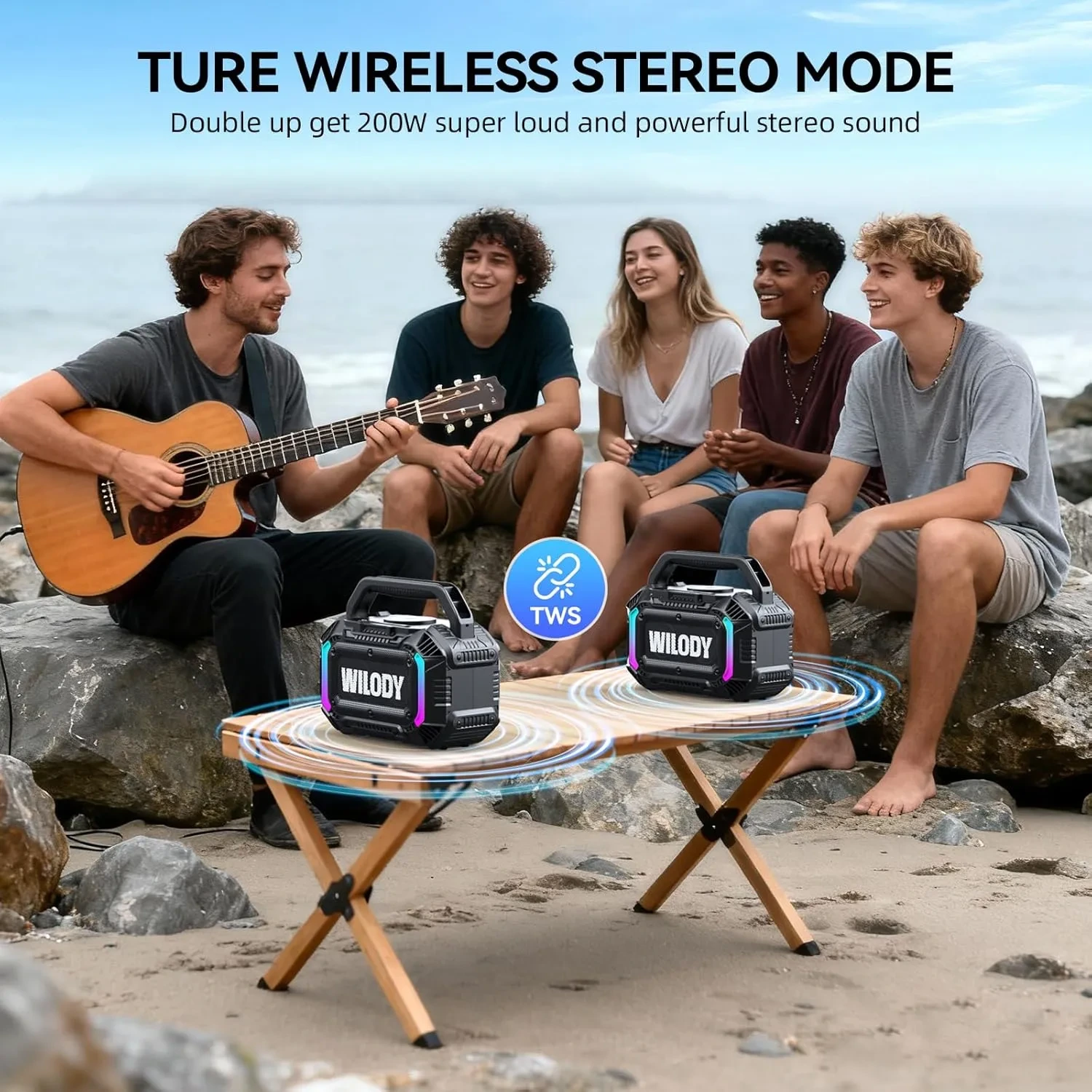 Wilody Boost10X Ultra 100W Waterproof Outdoor Portable Bluetooth Speaker - Image 6