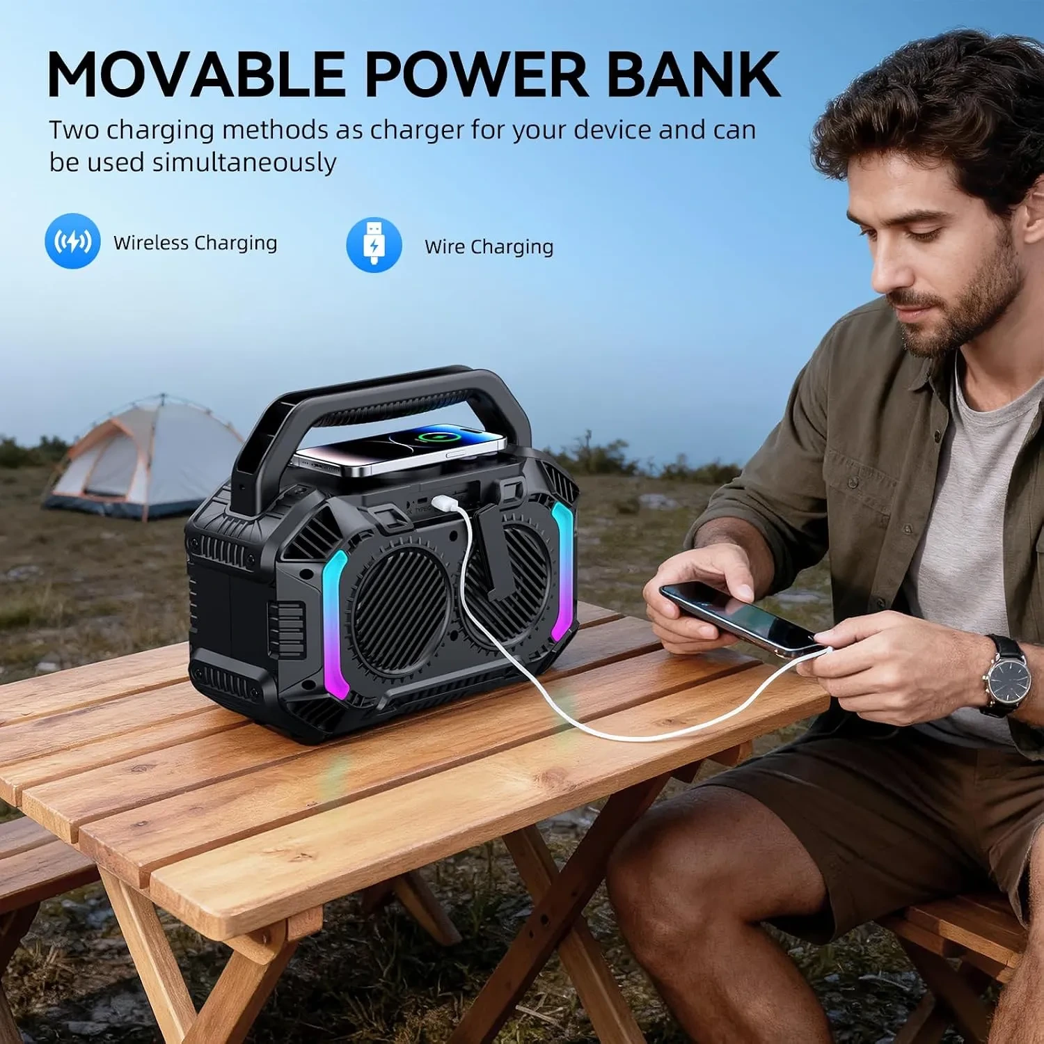Wilody Boost10X Ultra 100W Waterproof Outdoor Portable Bluetooth Speaker - Image 5