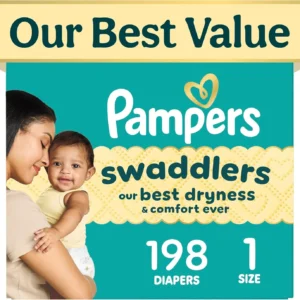 Pampers Swaddlers Baby Diapers Size 5, 132 Count Leakproof Pack