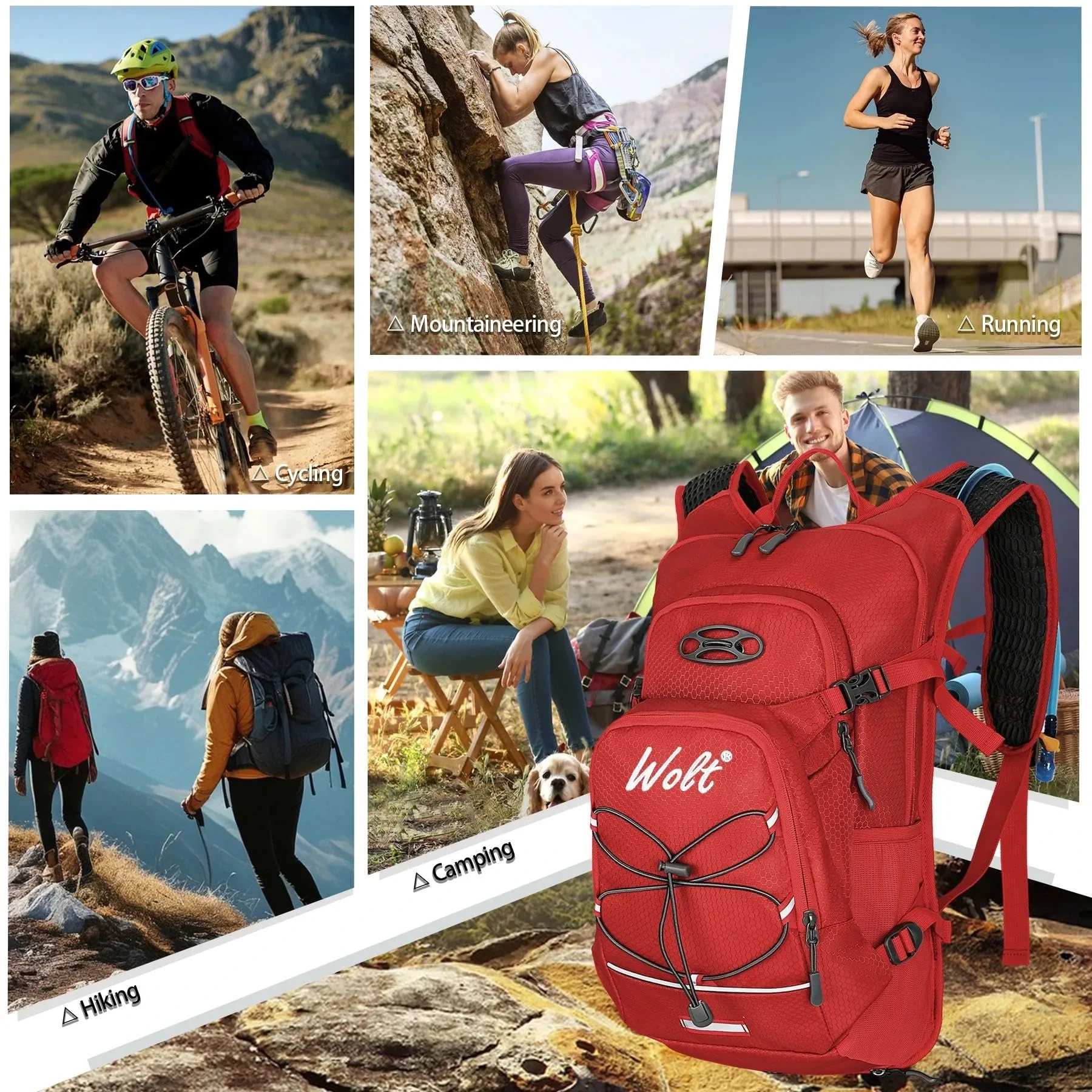 N NEVO RHINO Lightweight Hydration Backpack with 2L Water Bladder (12L) - Image 9