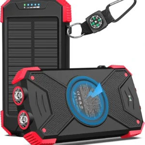 BLAVOR Solar Power Bank 10,000mAh with Wireless & 20W Fast Charging