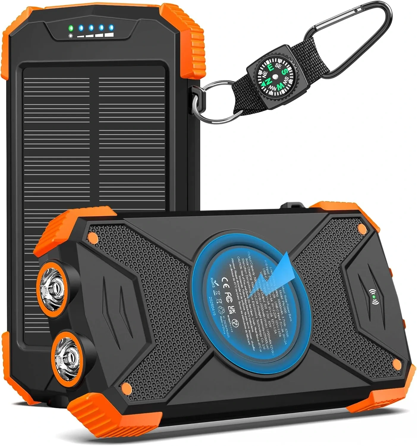 BLAVOR Solar Power Bank 10,000mAh with Wireless & 20W Fast Charging - Image 9
