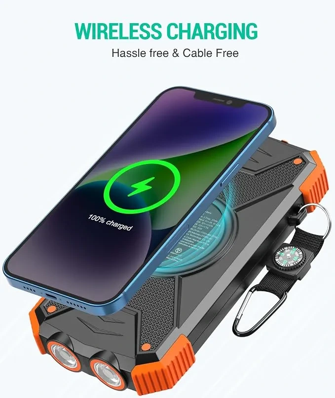BLAVOR Solar Power Bank 10,000mAh with Wireless & 20W Fast Charging - Image 10