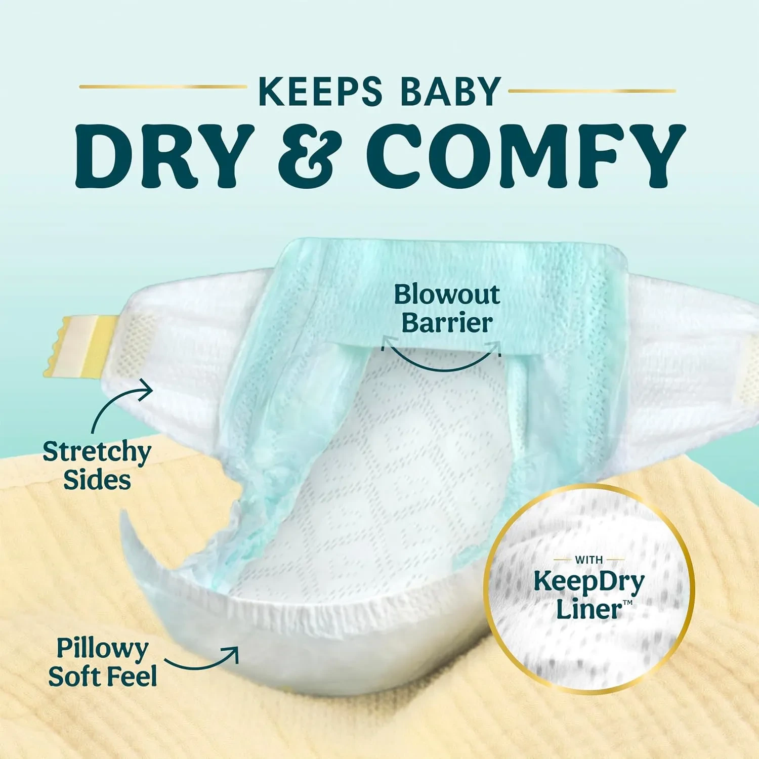 Pampers Swaddlers Baby Diapers Size 5, 132 Count Leakproof Pack - Image 8