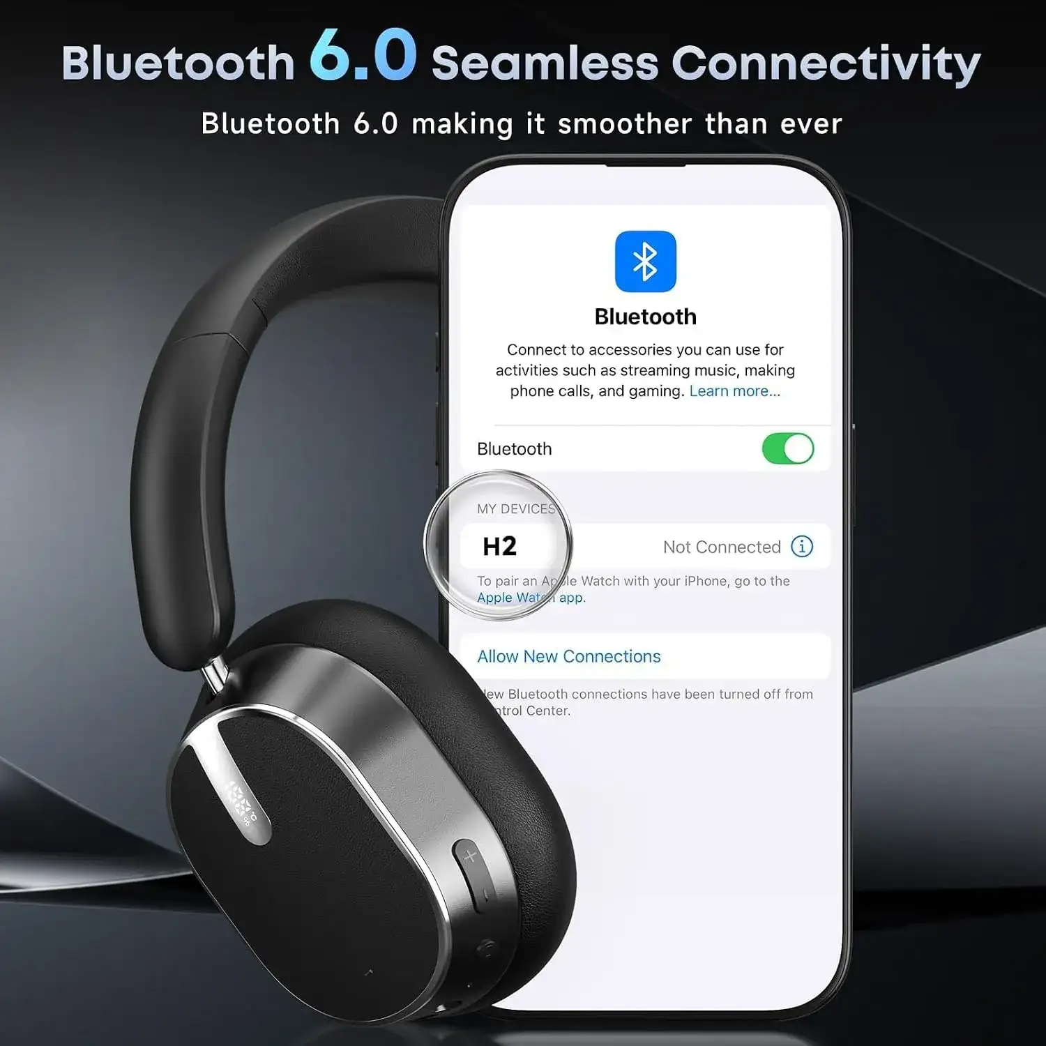 Hybrid Active Noise Cancelling Bluetooth Headphones Wireless Headphones - Image 2