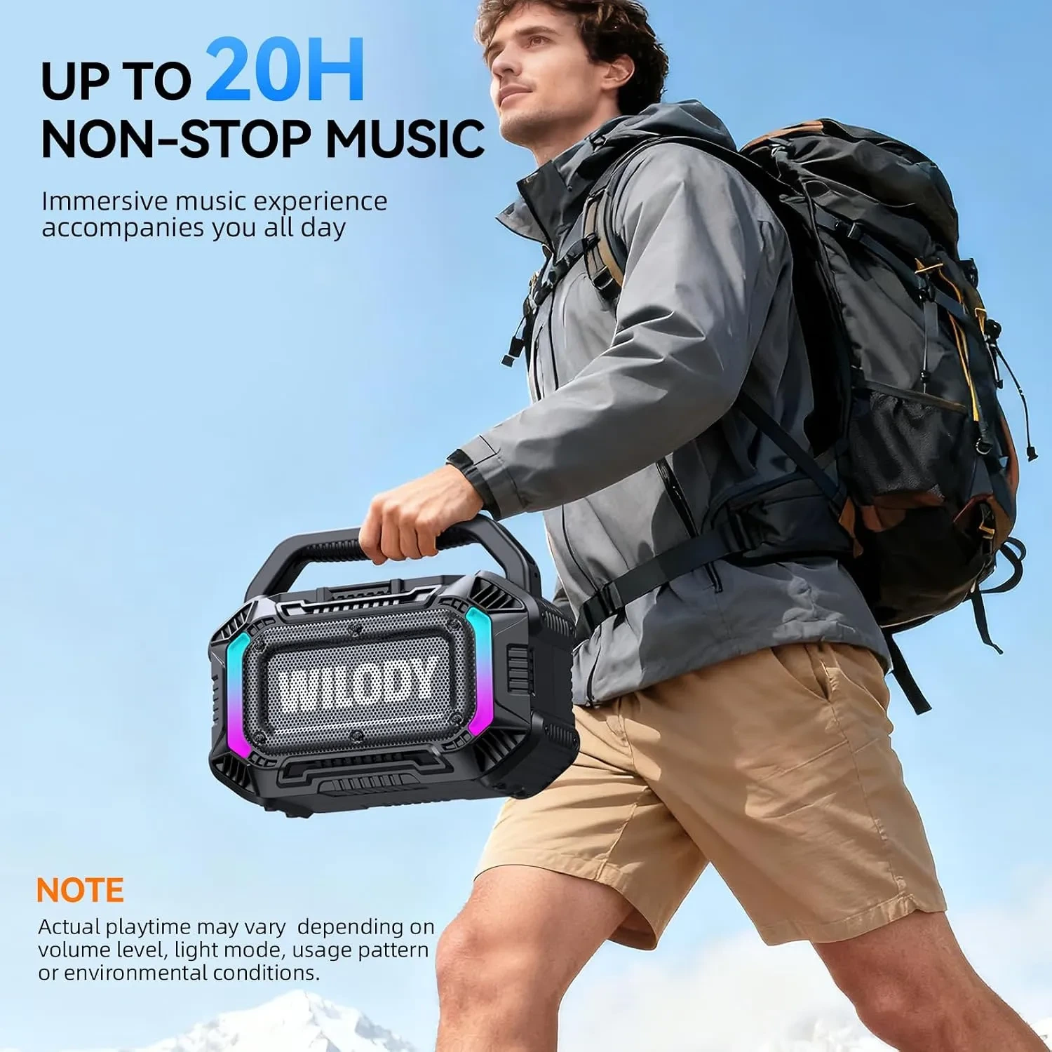 Wilody Boost10X Ultra 100W Waterproof Outdoor Portable Bluetooth Speaker - Image 3