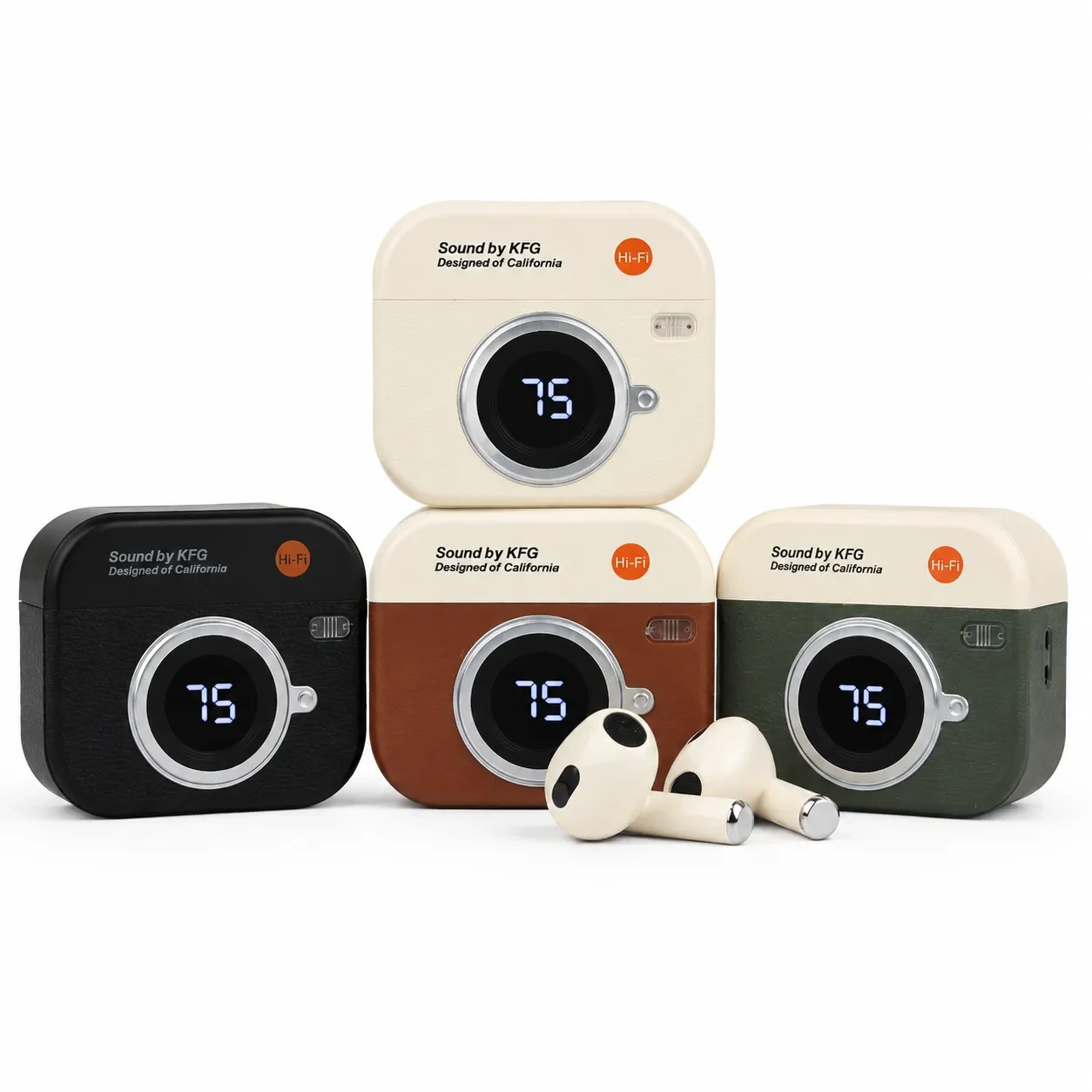 Q86 Retro Camera Design True Wireless Earbuds - Image 2